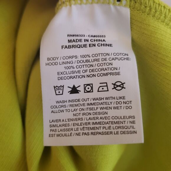 NEW Nike Women's Hoodie Large Bright Green Cotton Oversized Long Sleeve Lounge - Picture 6 of 6